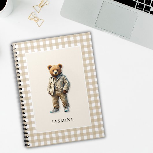 Mooie  gepersonaliseerde teddybeer  notitieboek