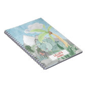 Mooie gepersonaliseerde Triceratops dinosaurus age Notitieboek (Rechterzijde)