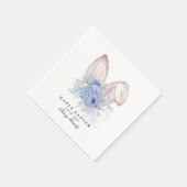 Mooie gepersonaliseerde Waterverf Pasen Servet (Hoek)