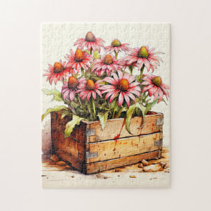 Mooie Geplante Aster Bloemen Legpuzzel