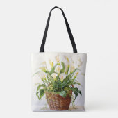 Mooie geplante Calla Lily bloemen Tote Bag (Achterkant)