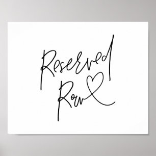 Mooie gereserveerde kamer, zwart, huwelijksceremon poster
