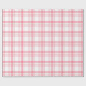 Mooie geruite patroon van rood en roze cadeaupapier (Vlak)