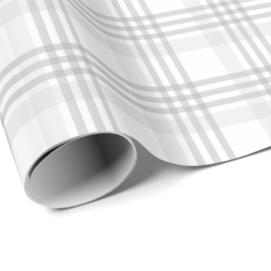 Mooie Geruite Patroon Van Schakeringen Van Grijs Cadeaupapier (Rol Hoek)