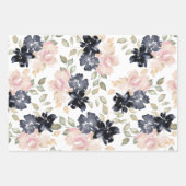 mooie geschilde waterverf bloemen inpakpapier vel (Voorkant)