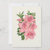 Mooie geschilderde Hibiscus bruiloft Kaart (Achterkant)