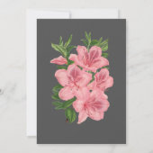 Mooie geschilderde Hibiscus bruiloft Kaart (Achterkant)