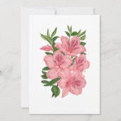 Mooie geschilderde Hibiscus bruiloft Kaart (Achterkant)