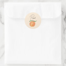 Mooie Geschilderde Perzik Fruit Illustratie