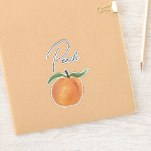 Mooie Geschilderde Perzik Fruit Illustratie