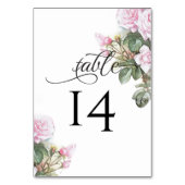 Mooie geschilderde roze rozen BarefootBride™ Kaart (Voorkant)