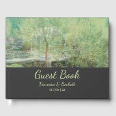 Mooie  geschilderde tuin gastenboek (Voorkant)