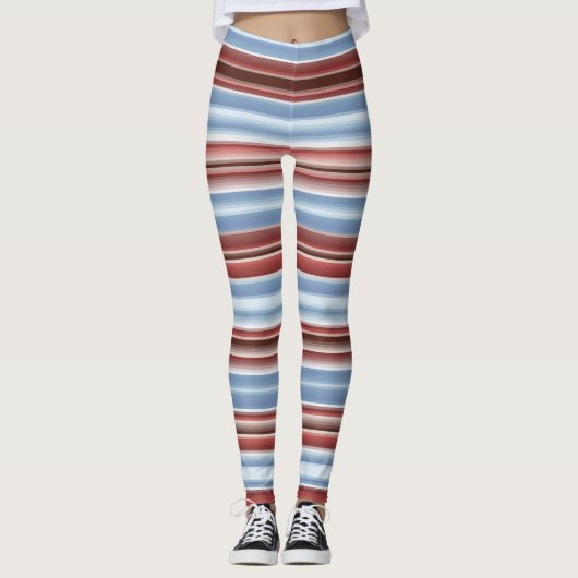 Mooie gestreepte legging lang (Voorkant)