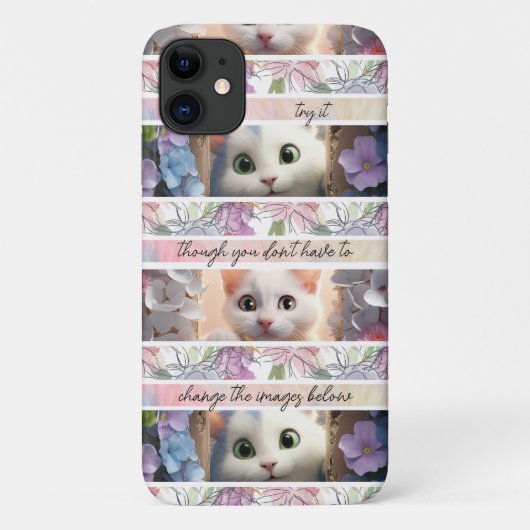 Mooie gestreepte vervangbare fotokat Case-Mate iPhone case (Achterkant)