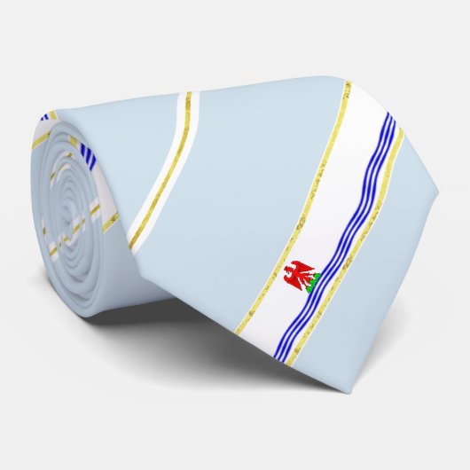 Mooie gestreepte vlag stropdas (Opgerold)