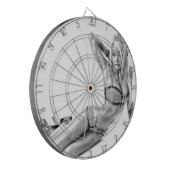 Mooie getatoeëerde Suicidegirl Dartbord (Voorkant Links)