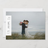 Mooie & Getrouwde Minimalistische Trouw Kerst Foto Feestdagenkaart (Voorkant)