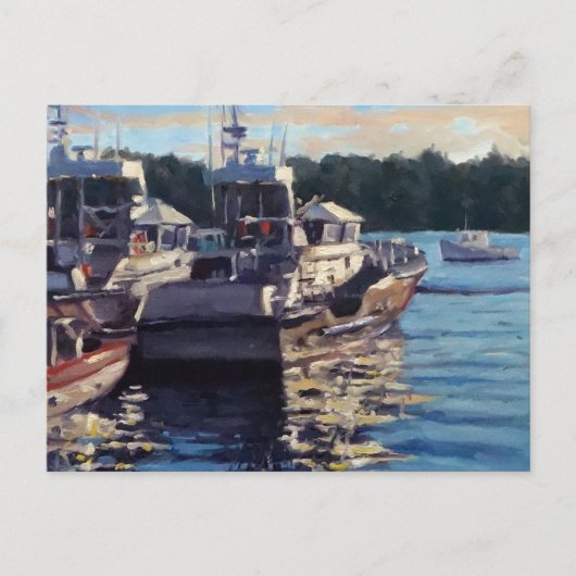 Mooie Geviste bootscène Briefkaart (Voorkant)