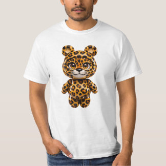 Mooie Gevlekte Luipaard Kawaii Safari T-shirt 