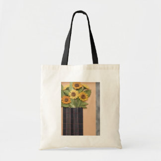 Mooie Gevoelde Gele Zonnebloemen Afbeelding  Tote Bag