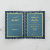 Mooie gevouwen uitnodiging - PAS HET AAN (Binnen)