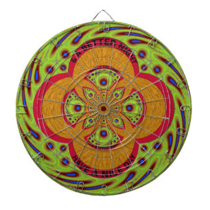 Mooie geweldige Afrikaanse Mandala-patroonontwerp Dartbord