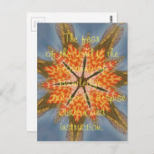 Mooie, geweldige angst voor de Heer is het begin Briefkaart (Voorkant / Achterkant)