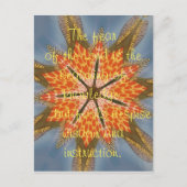 Mooie, geweldige angst voor de Heer is het begin Briefkaart (Voorkant)