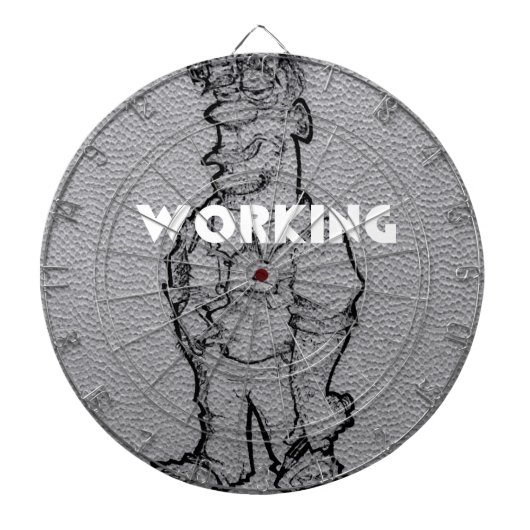 Mooie, geweldige potloodschets: overwerken dartbord (Voorkant)