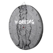 Mooie, geweldige potloodschets: overwerken dartbord (Voorkant Rechts)