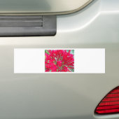 Mooie Geweldige rode bloemen Bumpersticker (Op auto)