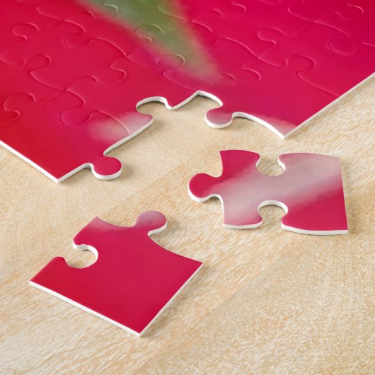 Mooie Geweldige rode bloemen puzzel Legpuzzel (Zijkant)