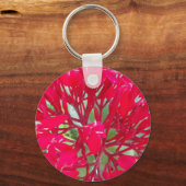 Mooie Geweldige rode bloemen Sleutelhanger (Voorkant)