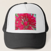 Mooie Geweldige rode bloemen Trucker Pet (Voorkant)