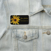 Mooie Geweldige zwarte zonnebloem Naamplaatje (In situ)