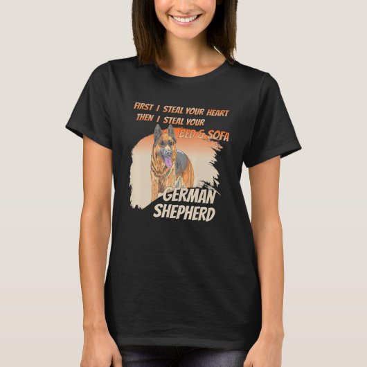 Mooie Gezegde Duitse herder T-shirt (Voorkant)
