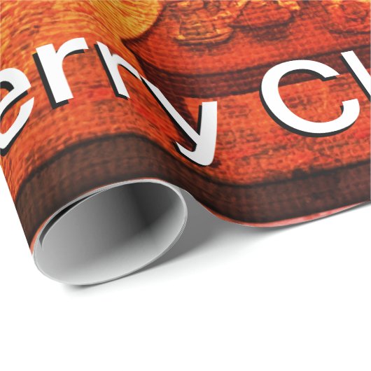 Mooie gezellige kerstbijeenkomst cadeaupapier (Rol Hoek)