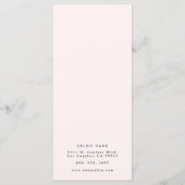 Mooie gezicht prijslijst menu (Achterkant)