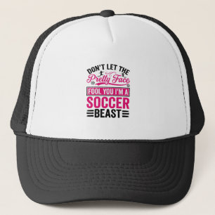 Mooie Gezicht Voetbal Beest Vintage T-shirt Ontwer Trucker Pet