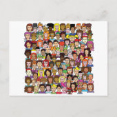 Mooie gezichten briefkaart (Voorkant)