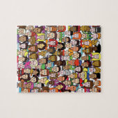 Mooie gezichten legpuzzel (Horizontaal)