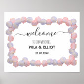 Mooie gezouten schelpen uit het zee poster (Voorkant)