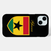 Mooie Ghana-vlag Case-Mate iPhone Case (Achterkant (horizontaal))