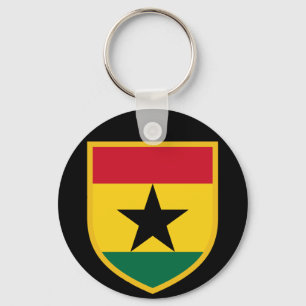 Mooie Ghana-vlag Sleutelhanger