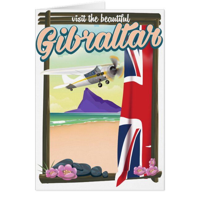 Mooie Gibraltar-reisposter (Voorkant)