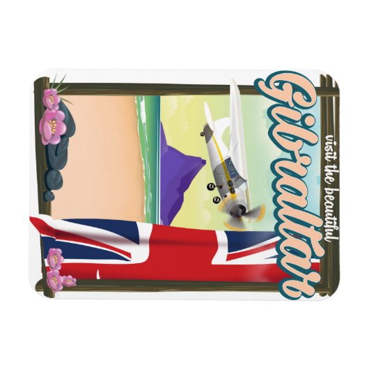 Mooie Gibraltar-reisposter Magneet (Horizontaal)