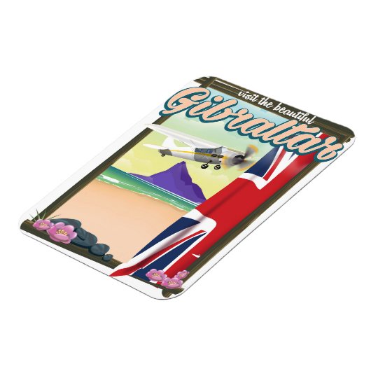 Mooie Gibraltar-reisposter Magneet (Linkerzijde)