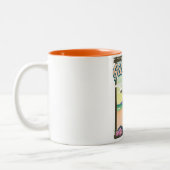 Mooie Gibraltar-reisposter Tweekleurige Koffiemok (Links)