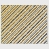 Mooie, gierige goudhoudende witte parels cadeaupapier (Vlak)