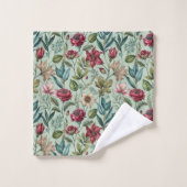 Mooie giftige bloemblaadjes bad handdoek (Wasdoekje)